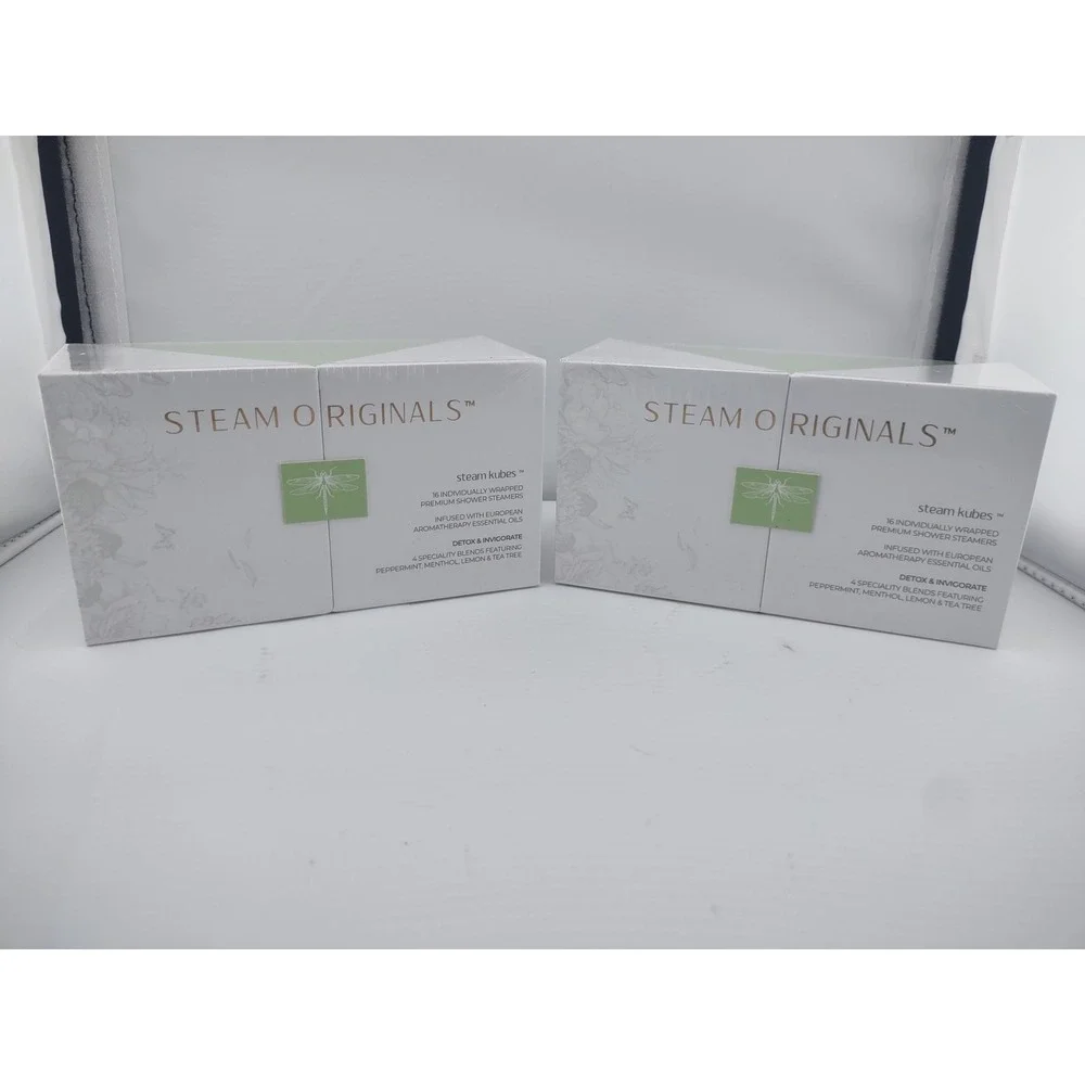 2 X Steam Originals Shower Steam Kubes 4 Blended Scents/16 Individually Wrapped